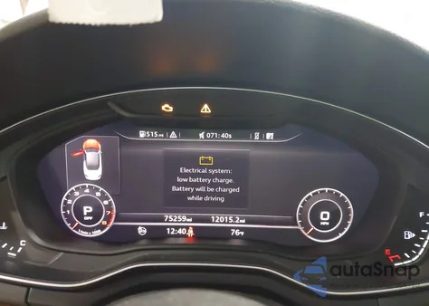 2018 Audi A5 2.0T Premium z USA, uszkodzony, nr VIN WAU2NGF52JN000587